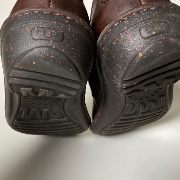 UGG Anila Leather Wool Lined Clogs Comfort Shoes US Size 9 - Picture 14 of 15